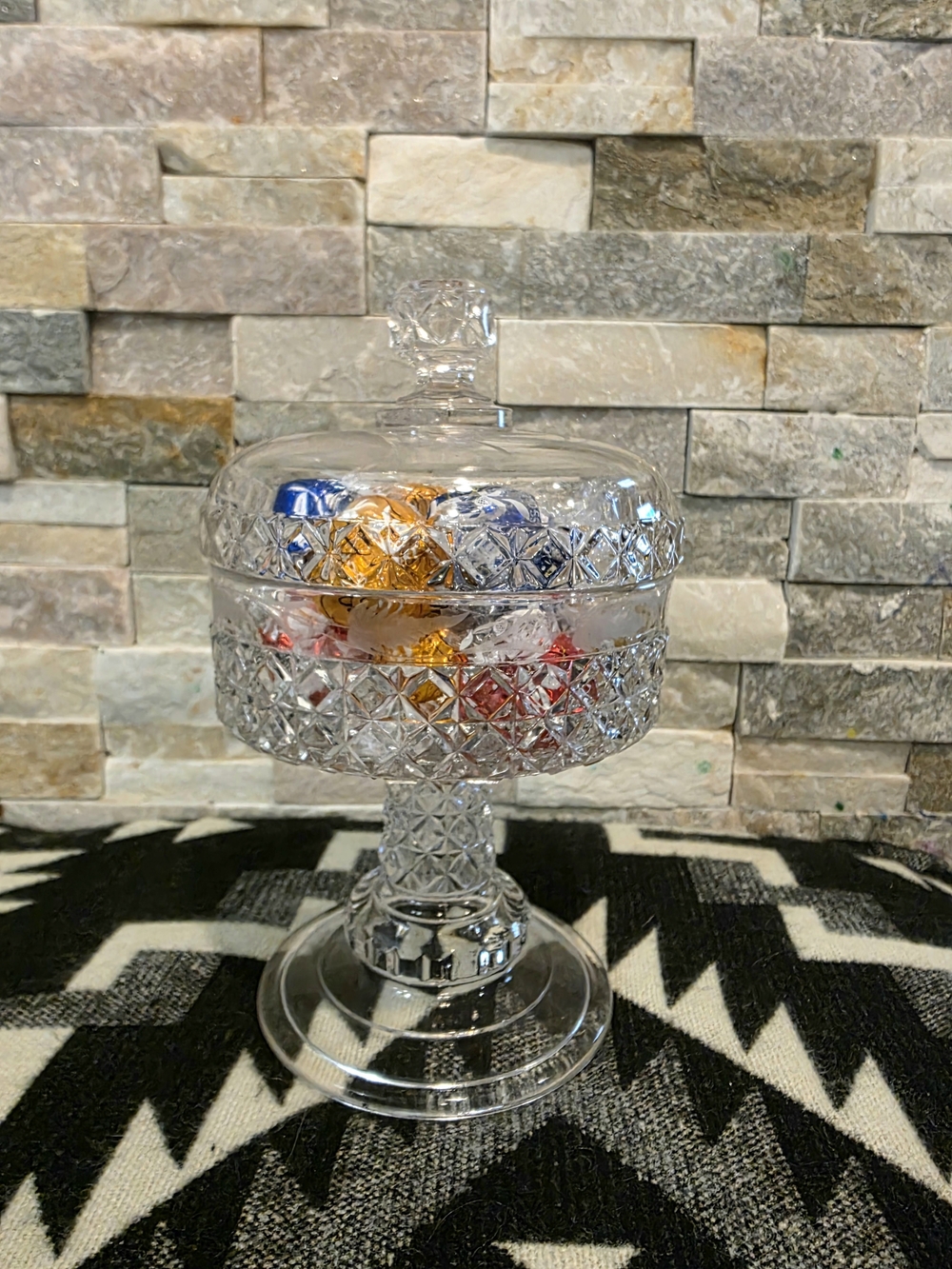 Vintage Mascotte Pedestal Candy Dish